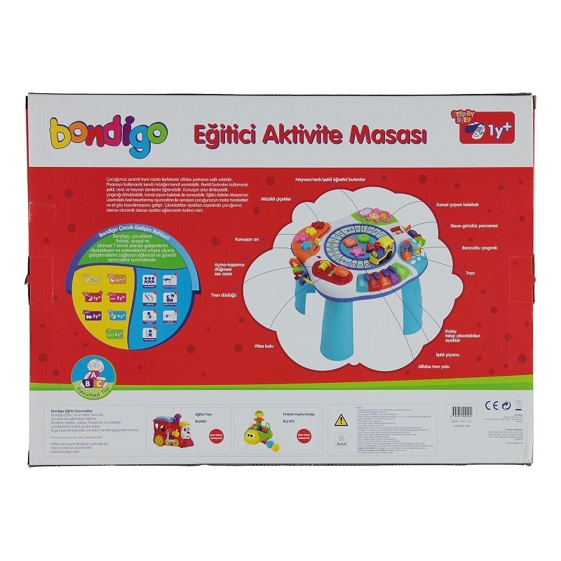 Bondigo Türkçe Konuşan Eğitici Aktivite Masası Orjinal