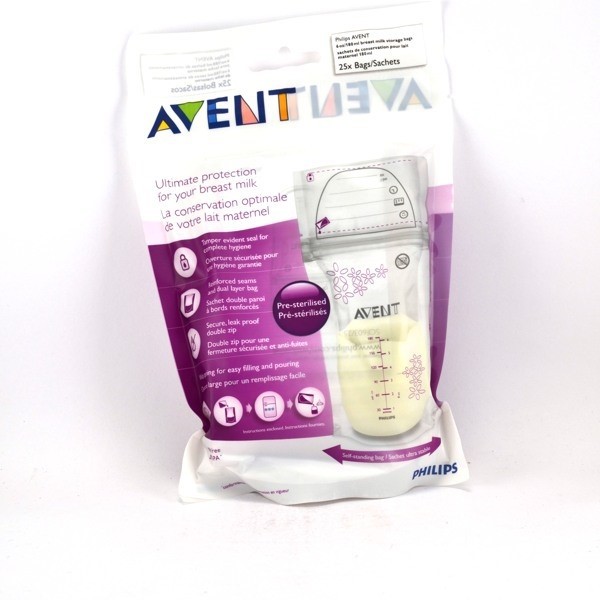 Avent Süt Saklama Poşeti 25 li 180ml Orjinal