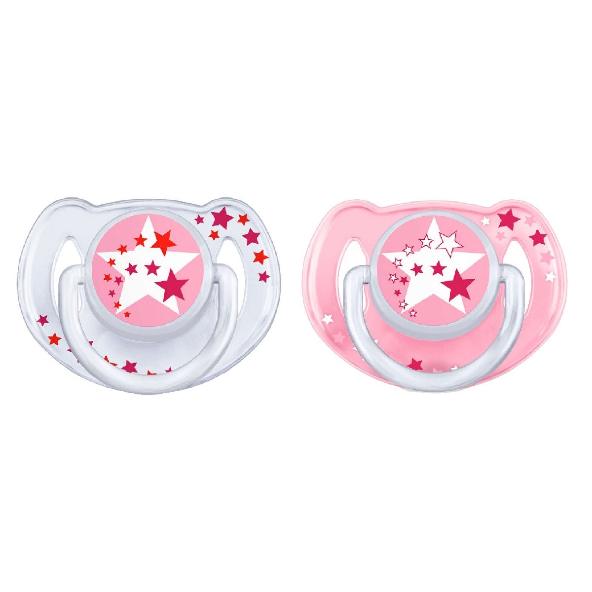 Avent 0% BPA Emzik 6-18 Ay Gece 2li Pembe Orjinal
