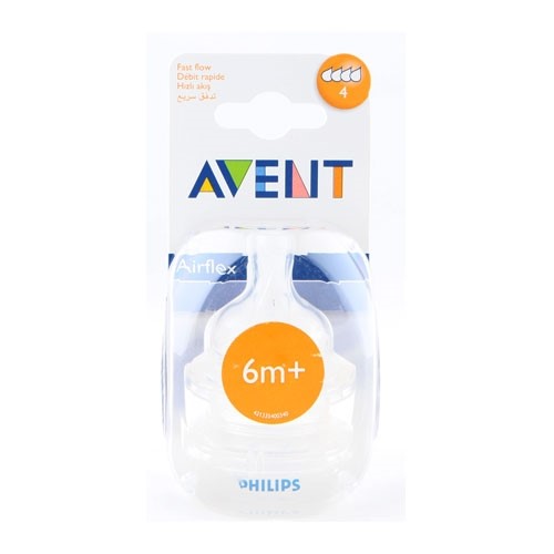 Avent Biberon Emziği No:4 6m+ 2 li Orjinal