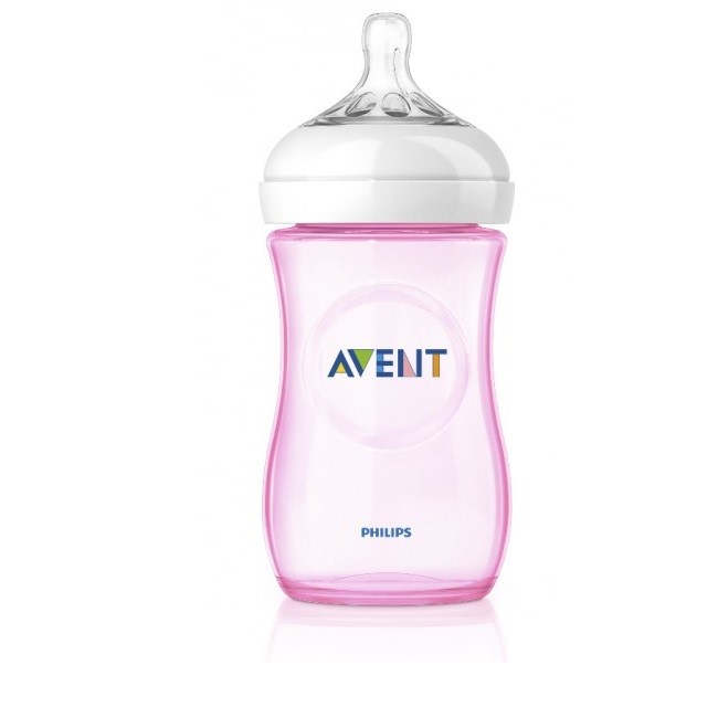 Avent 0% BPA PP Biberon Naturel 260 ml Tekli Pembe Orjinal