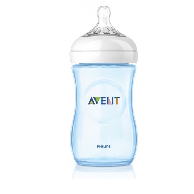 Avent 0% BPA PP Biberon Naturel 260 ml Tekli Mavi Orjinal