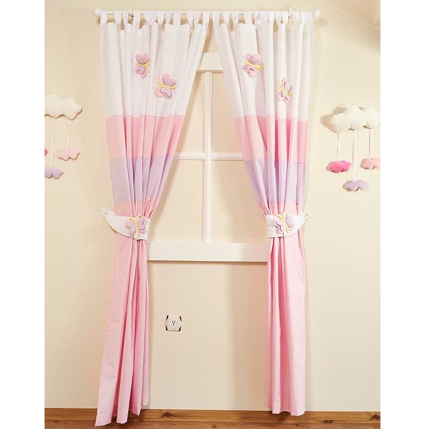 Aybi Baby Perde Butterfly Pembe