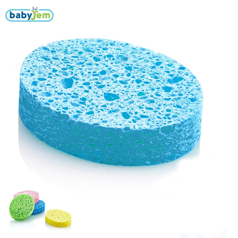 BabyJem Banyo Süngeri Selülozik Mavi