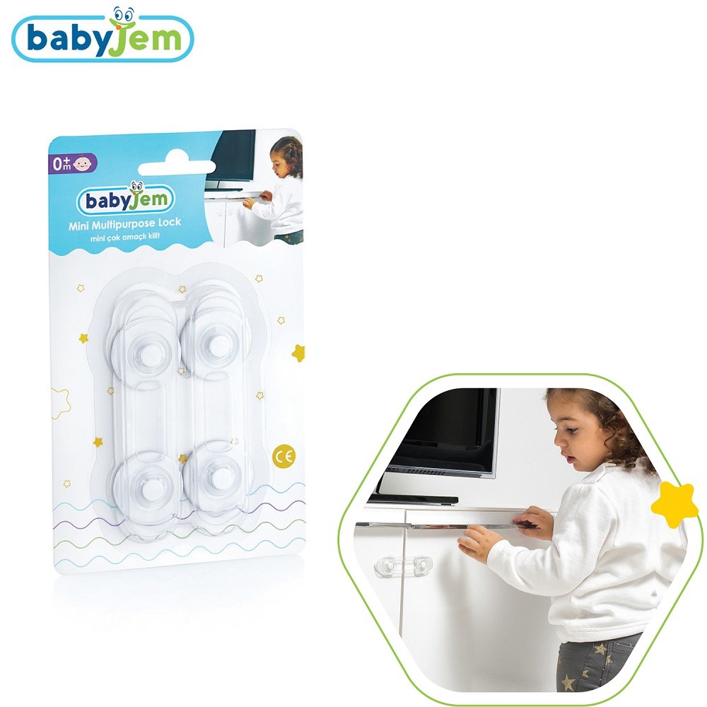 BabyJem Mini Çok Amaçlı Kilit 2 Adet Orjinal