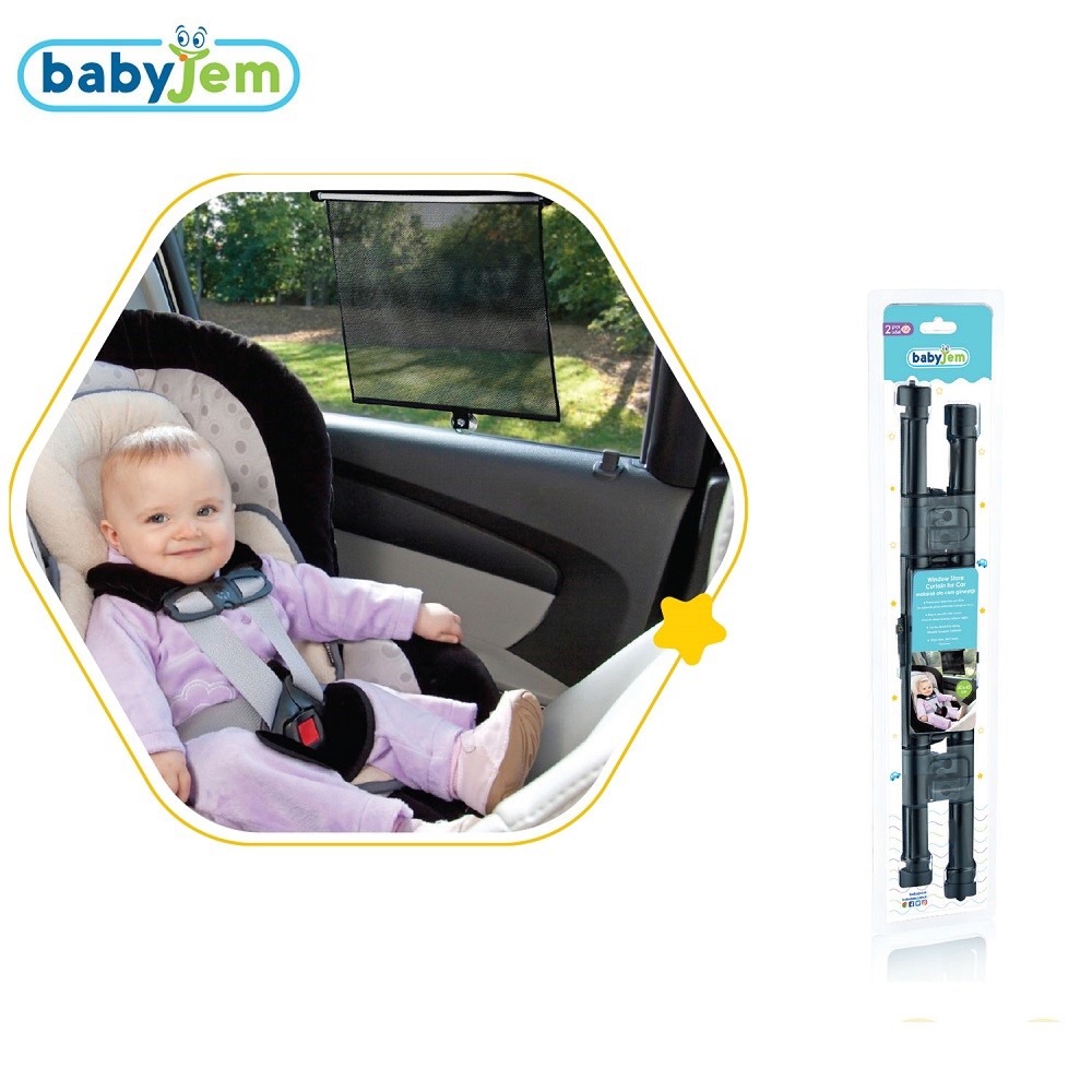 BabyJem Oto Yan Cam Güneşliği Makaralı Store 2li Orjinal