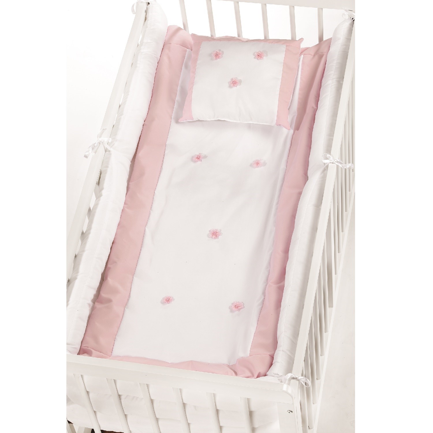 Baby Tech Ahşap Beşik Tekstili 70x130 cm Pembe