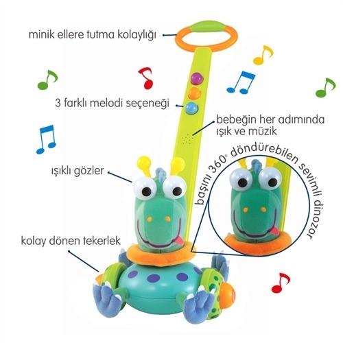 Bondigo Neşeli Yürüyüş Arkadaşım Dinozor Orjinal