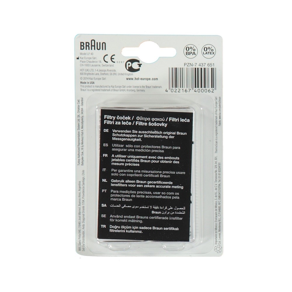 Braun Ateşölçer Yedek Filtre LF40 Orjinal