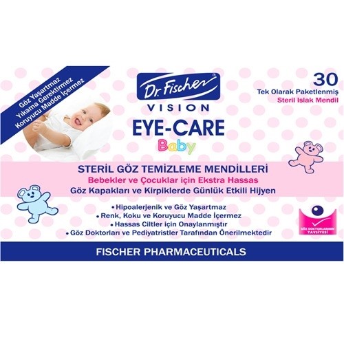 Dr Fischer Eye Care Bebek Göz Temizleme Mendili 30'lu Orjinal