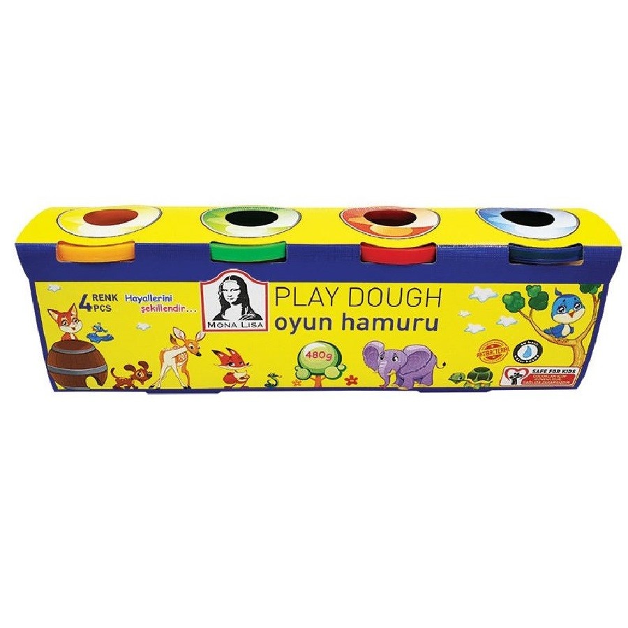 Play Dough Monalisa Oyun Hamuru 4 Renk Orjinal