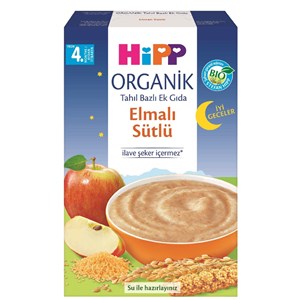 Hipp Organik İyi Geceler Elmalı Sütlü Tahıl Bazlı Ek Gıda 250 gr