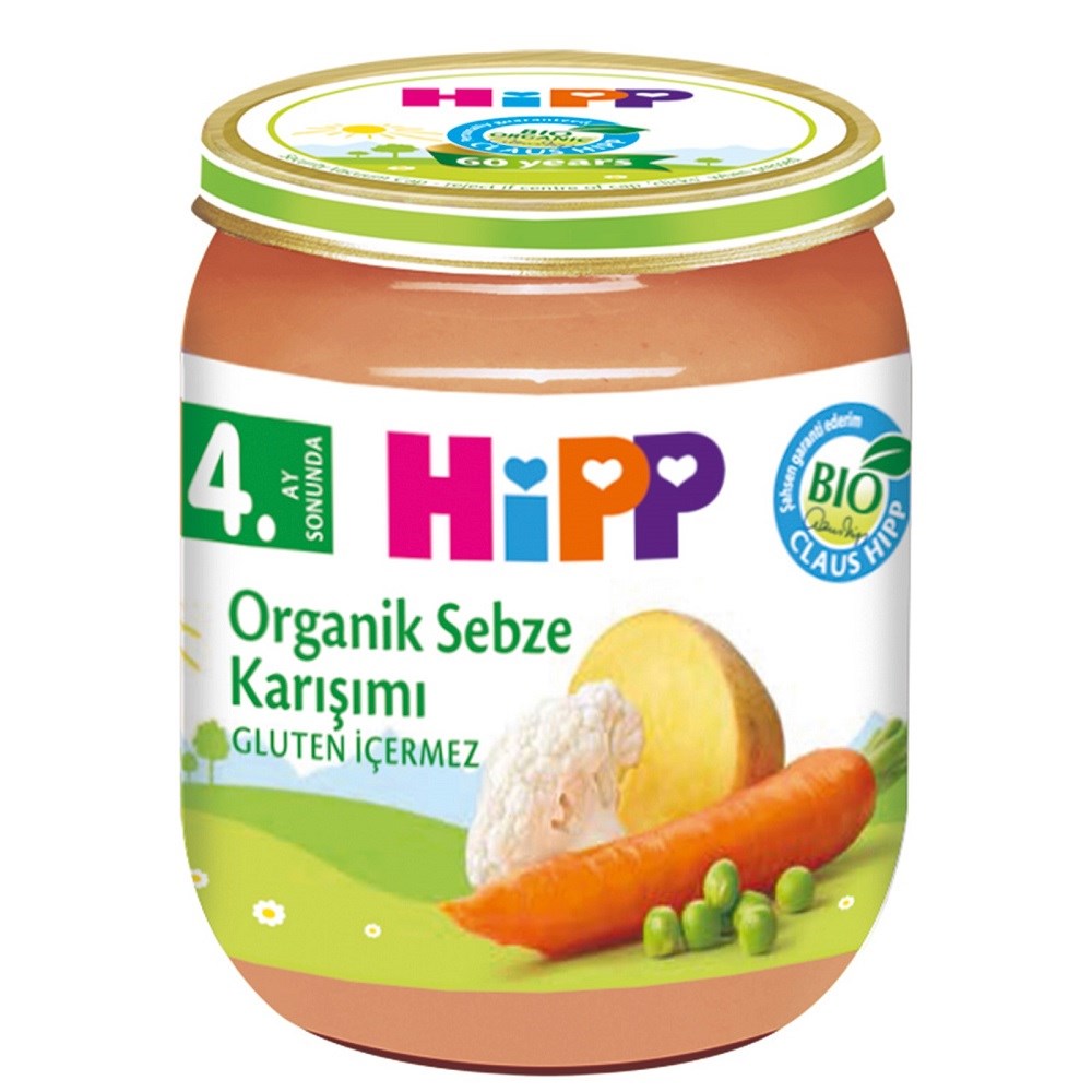 Hipp Organik Sebze Karışımı 125 gr Orjinal