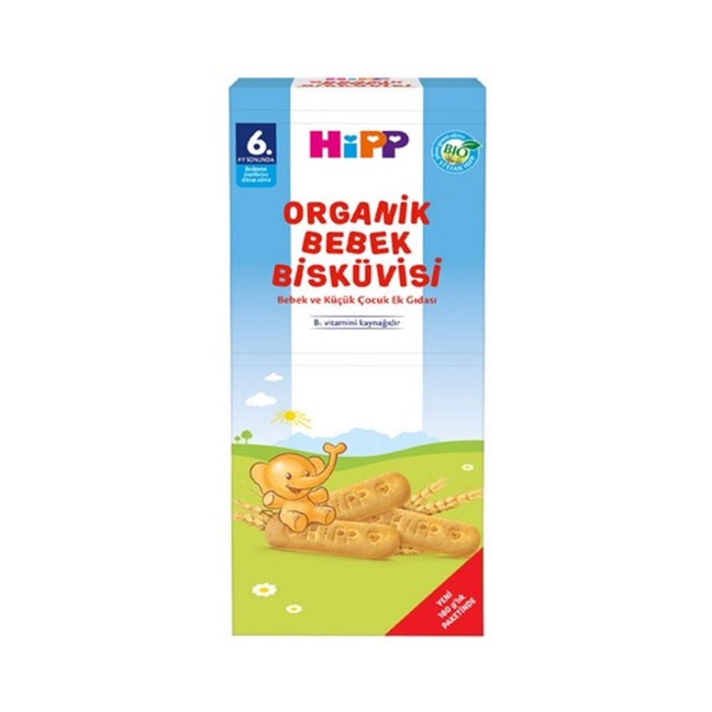 Hipp Organik Bebek Bisküvisi 6 Ay+ 180 gr Orjinal