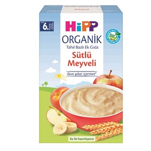 Hipp Organik Sütlü Meyveli Tahıl Bazlı Ek Gıda 250 gr