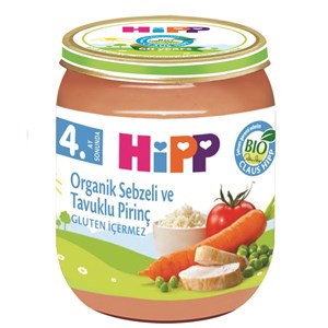Hipp Organik Sebzeli ve Tavuklu Pirinç 125 gr
