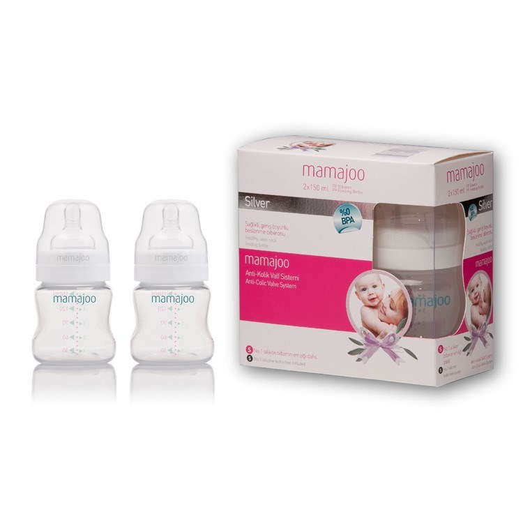 Mamajoo İkili Silver Biberon 150 ml Orjinal