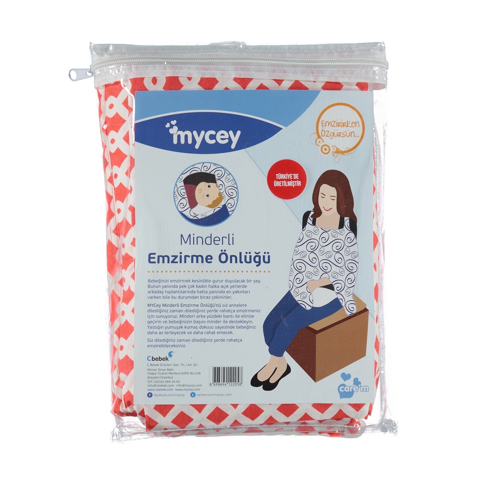 MYCey Minderli Emzirme Önlüğü Turuncu