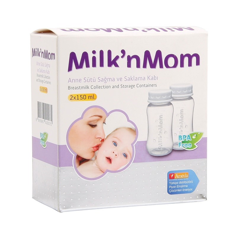MilknMom Süt Saklama Şişesi 2 li Orjinal