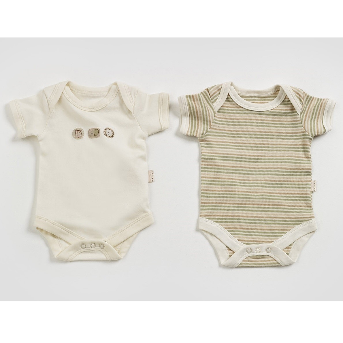 7131A Natures Purest Organic Sleep Safari Bodysuit Set  0-3 Orjinal