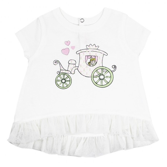 OPT-1460 O Piti Piti Prenses T-shirt Beyaz