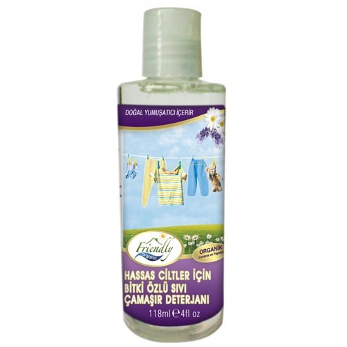Friendly Organik Hassas Ciltler İçin Çamaşır Deterjanı 118ml Orjinal