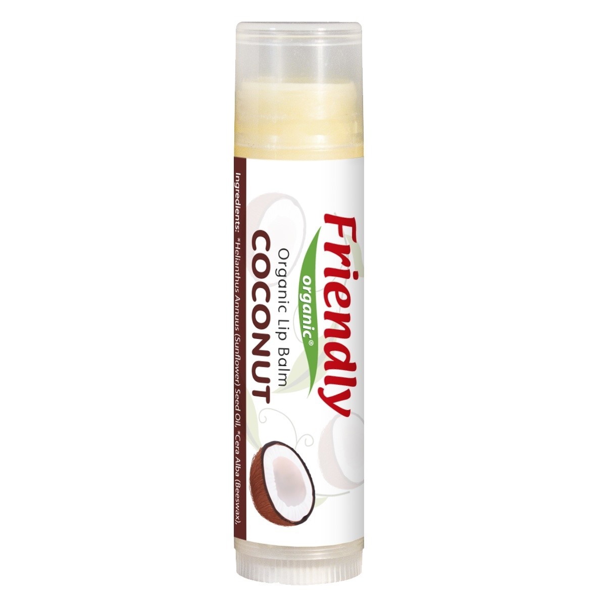 Friendly Organik Dudak Koruyucu Lip Balm-Hindistan Cevizi Orjinal
