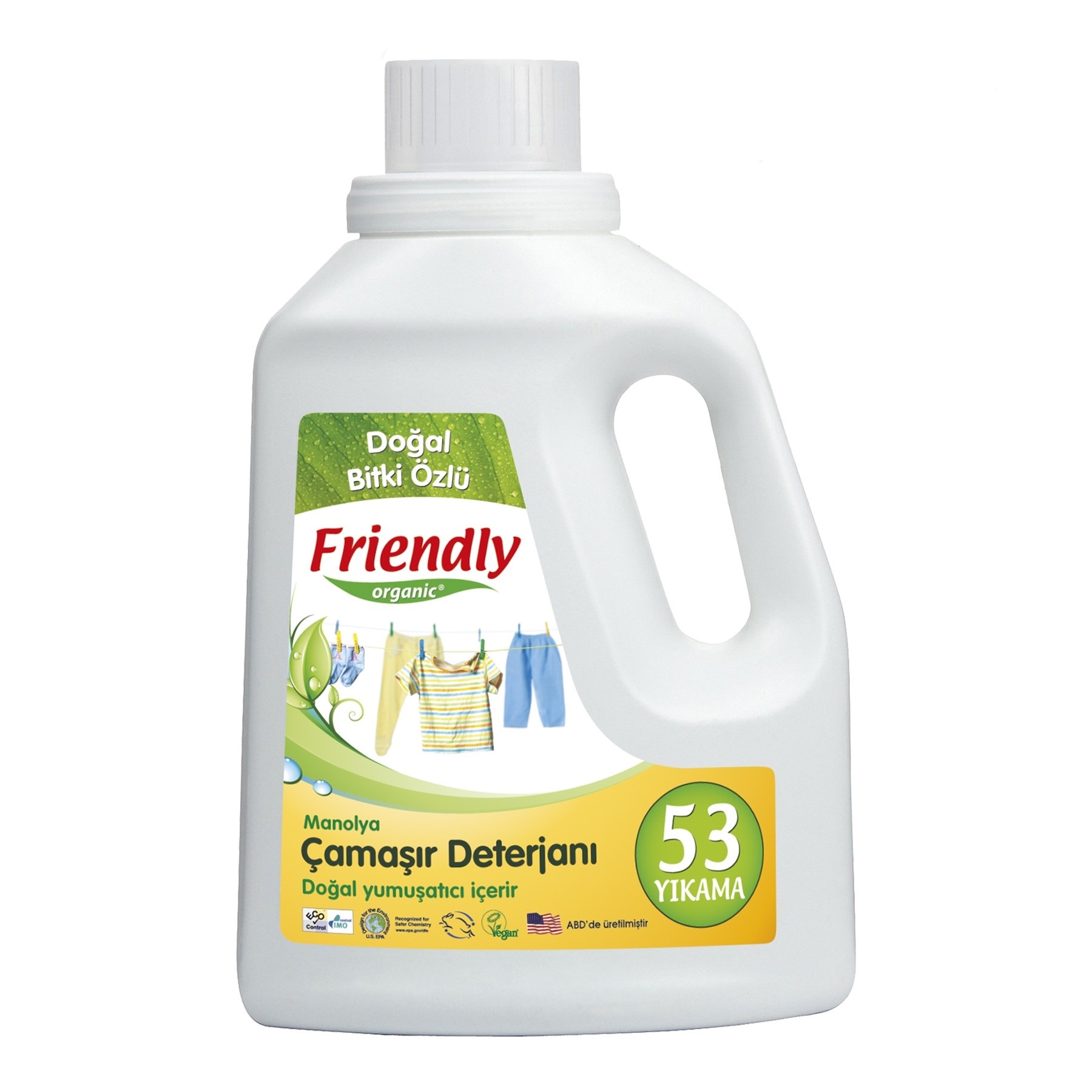 Friendly Organik Bebek Sıvı Deterjanı Manolyalı 53 yıkama Orjinal