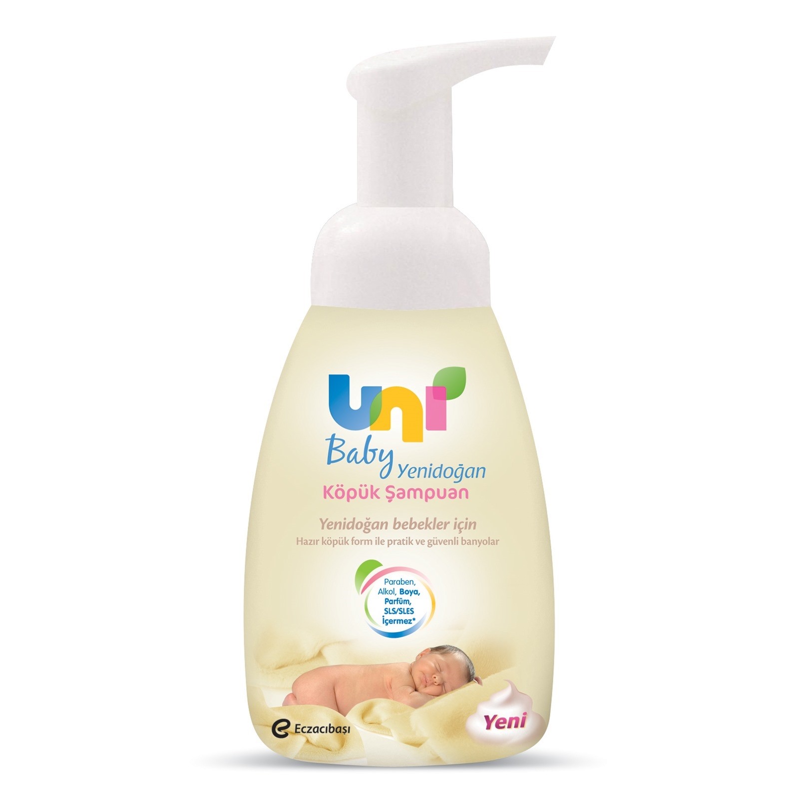 Uni Baby Yenidoğan Köpük Şampuan 200 ml Orjinal