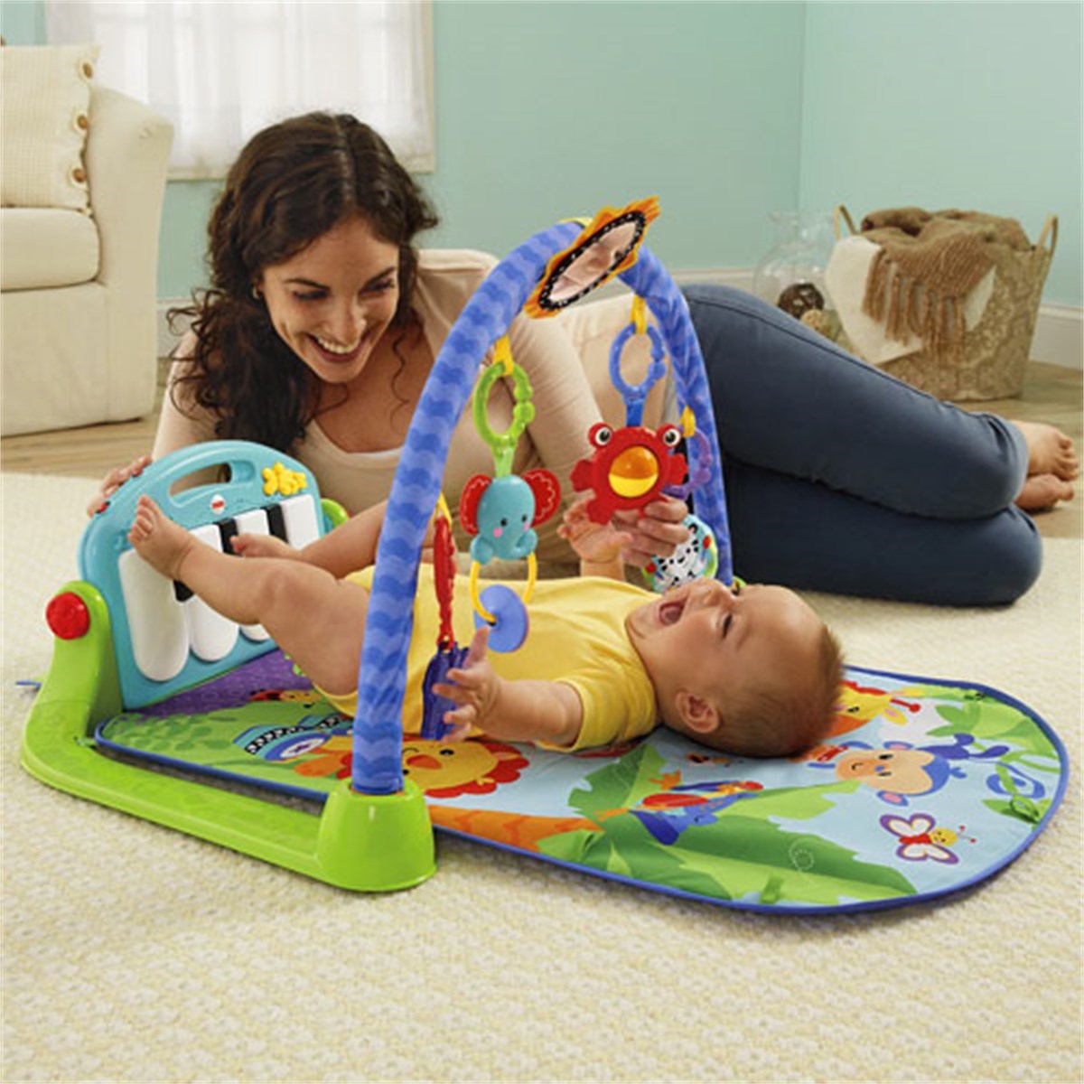 Fisher Price Piyanolu Jimnastik Merkezi Orjinal
