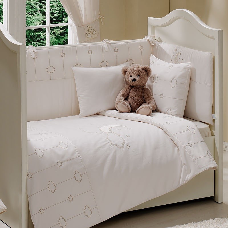 Funnababy Uyku Seti 70x130 cm - Luna Elegant Beyaz