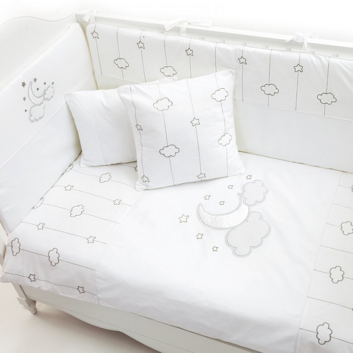Funnababy Uyku Seti 70x130 cm - Luna Chic Beyaz