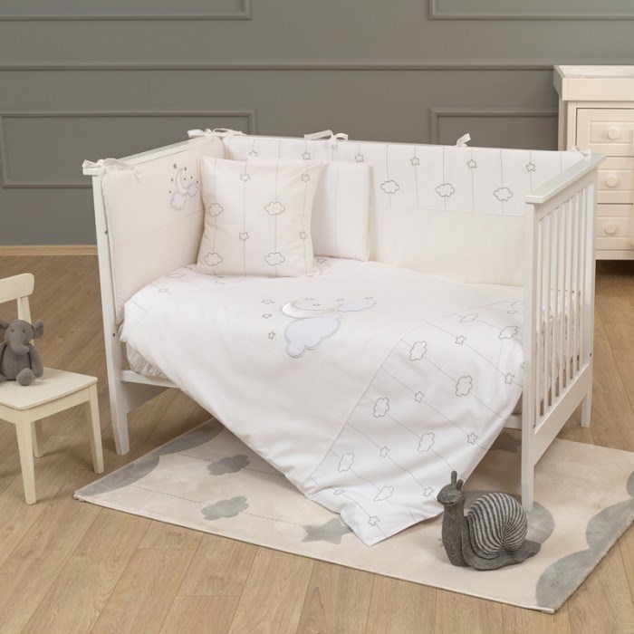 Funnababy Uyku Seti 70x130 cm - Luna Chic Beyaz