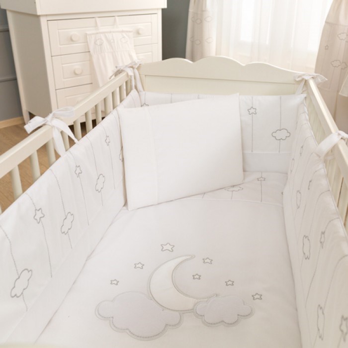 Funnababy Uyku Seti 60x120 cm - Luna Chic Beyaz