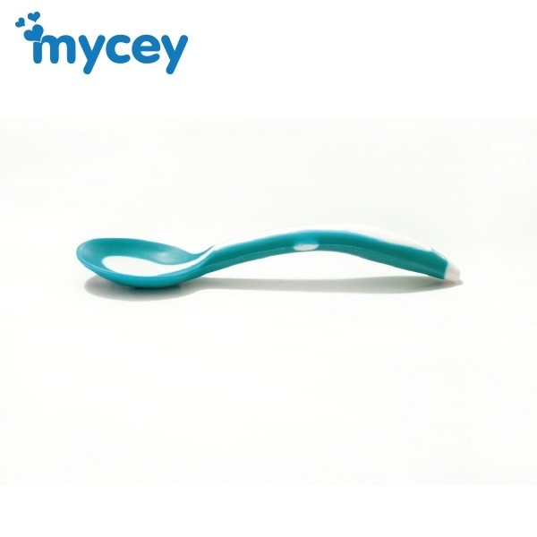 MYCey Taşıma Kutulu Yumuşak Uçlu Mama Kaşığı Mavi