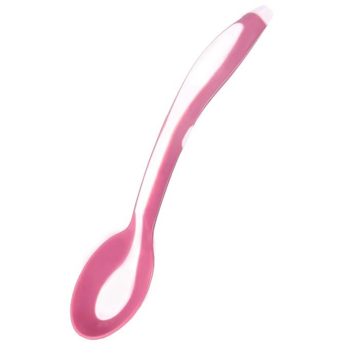 MYCey Taşıma Kutulu Yumuşak Uçlu Mama Kaşığı Pembe