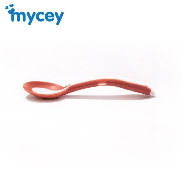 MYCey Taşıma Kutulu Yumuşak Uçlu Mama Kaşığı Turuncu