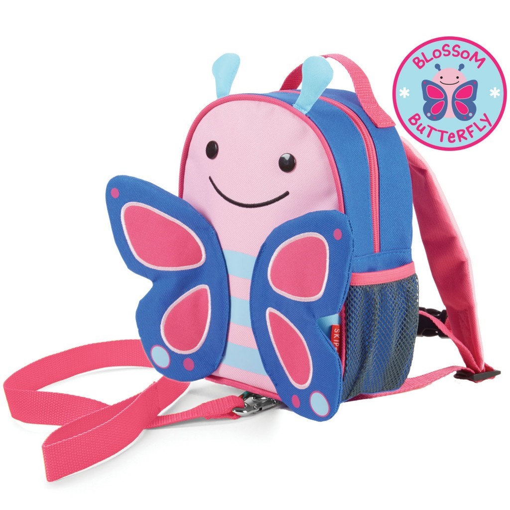 Skip Hop Zoo Emniyet Kemerli Sırt Çantası Kelebek Pembe