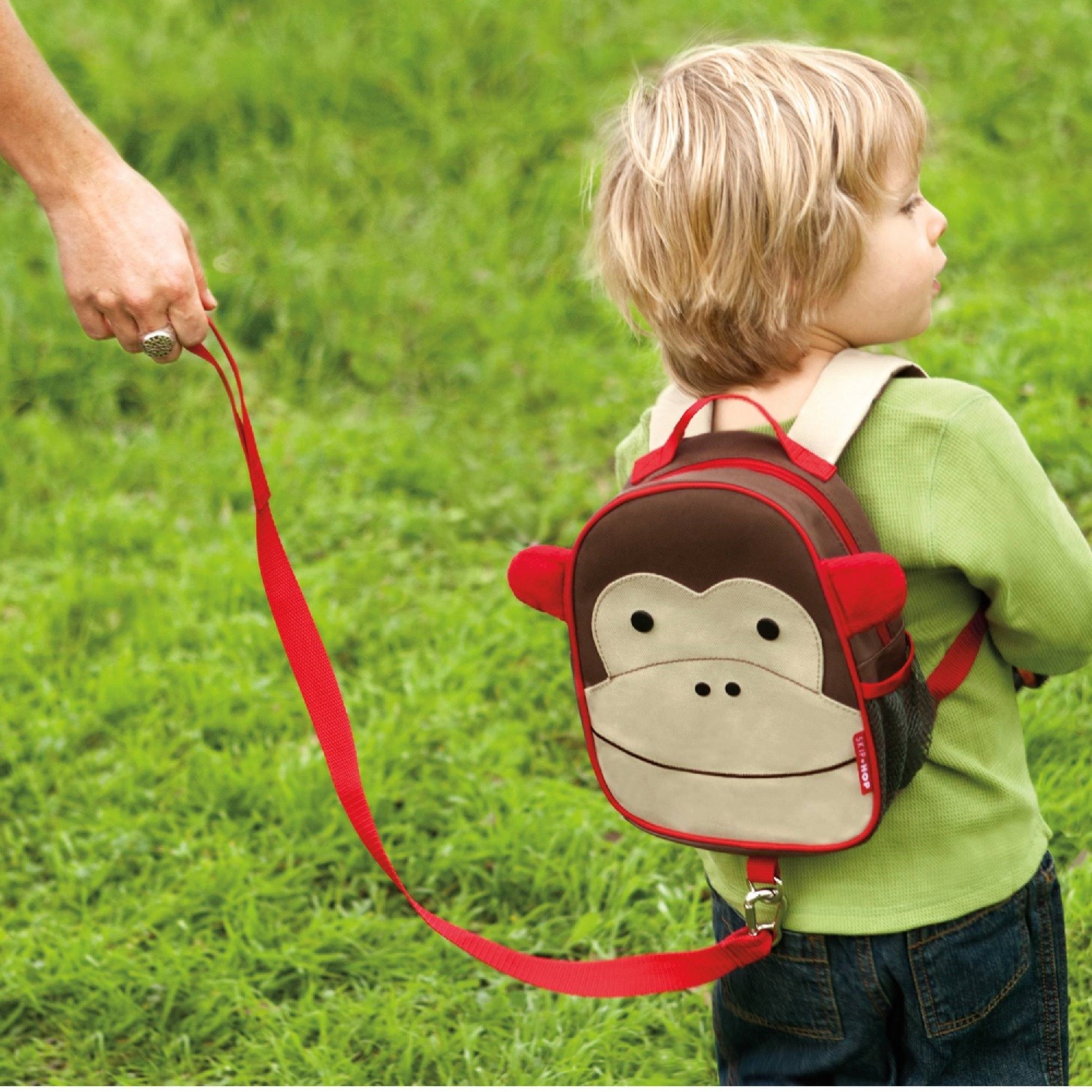 Skip Hop Zoo Emniyet Kemerli Sırt Çantası Maymun Orjinal
