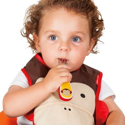 Skip Hop Zootensils Çatal Kaşık Seti Maymun Orjinal