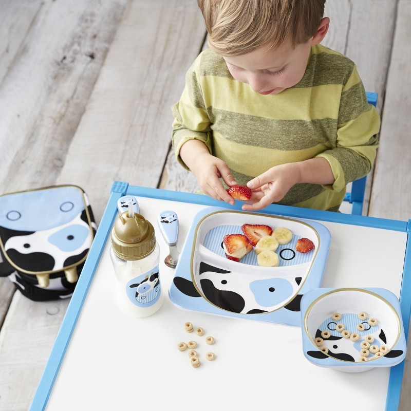 Skip Hop Zootensils Çatal Kaşık Seti İnek Orjinal