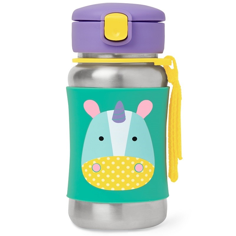 Skip Hop Zoo Pipetli Paslanmaz Çelik Suluk Unicorn Orjinal
