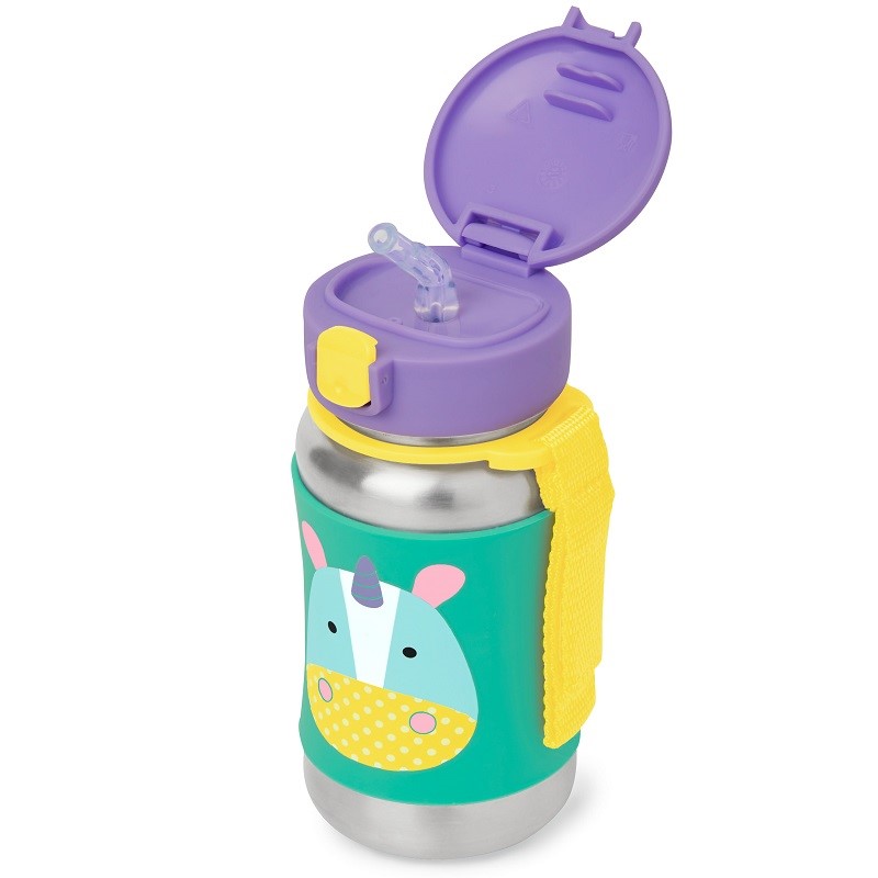 Skip Hop Zoo Pipetli Paslanmaz Çelik Suluk Unicorn Orjinal