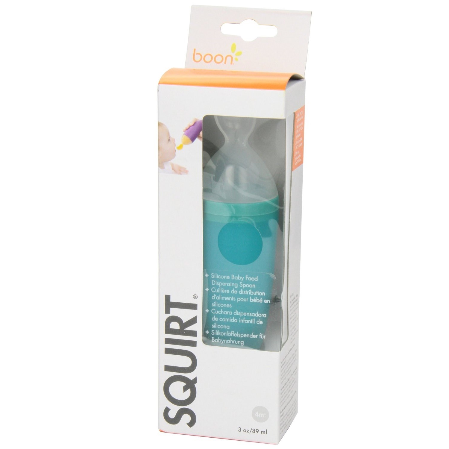 Boon Squirt Bebek Silikon Beslenme Kaşığı Mavi