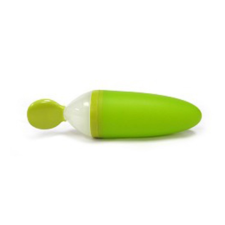 Boon Squirt Bebek Silikon Beslenme Kaşığı Yeşil