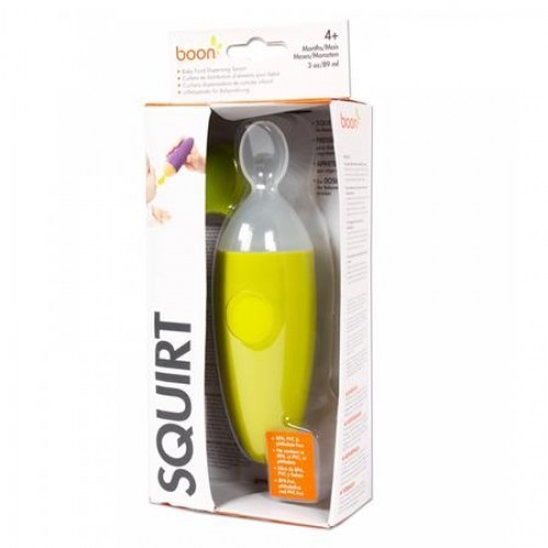 Boon Squirt Bebek Silikon Beslenme Kaşığı Yeşil