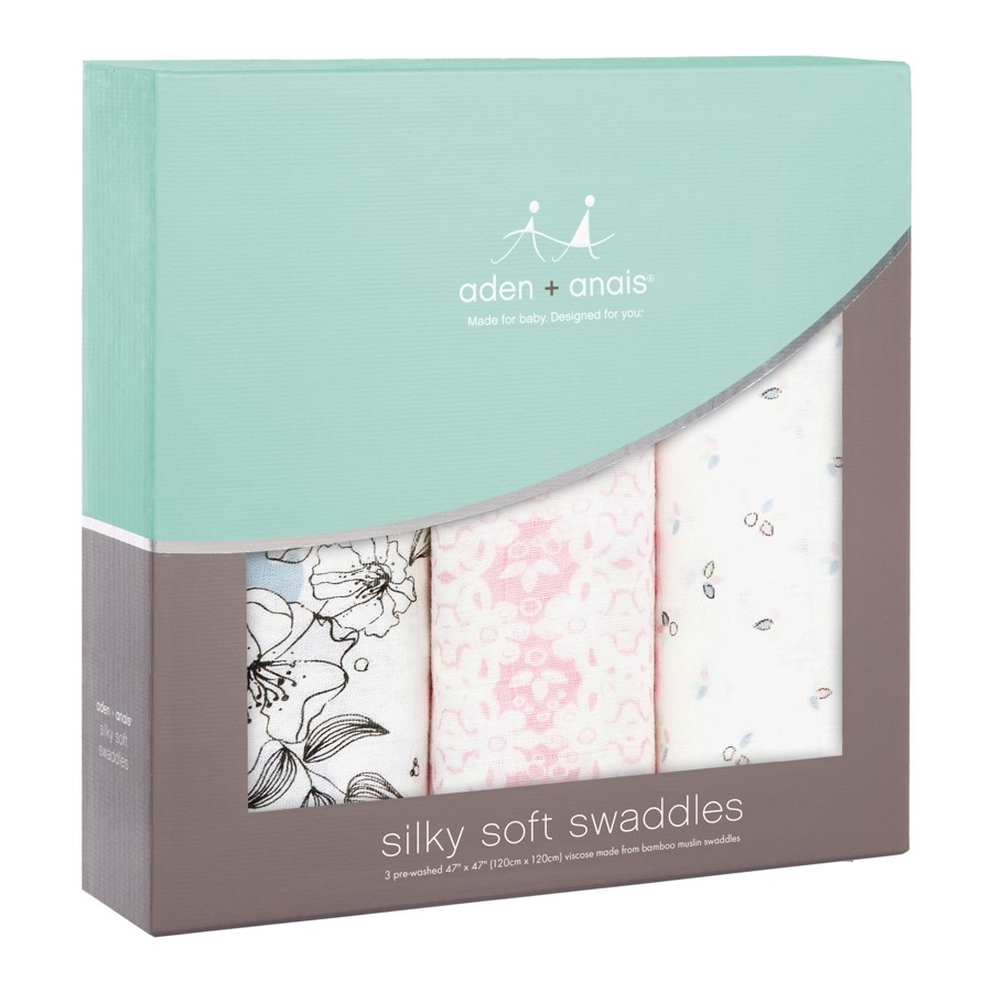 Aden+Anais Bambu Üçlü Müslin Set - Meadowlark Orjinal