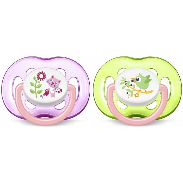 Avent 0% BPA Freeflow Emzik 18 Ay+ 2li Kız Orjinal