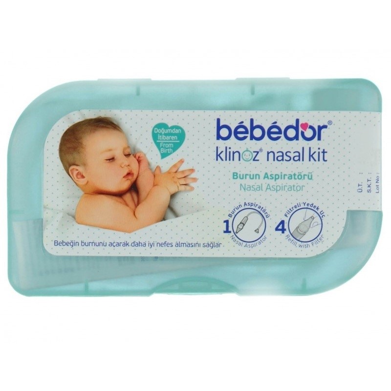 Bebedor Klinoz Nasal Burun Aspiratörü ve 4'lü Yedek Uç  Orjinal