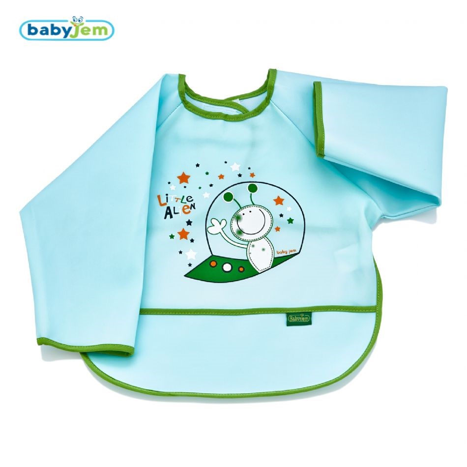 BabyJem Poli Kollu Muşamba Önlük Yeşil